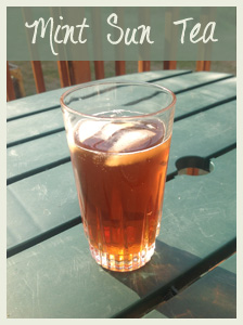 Mint Sun Tea