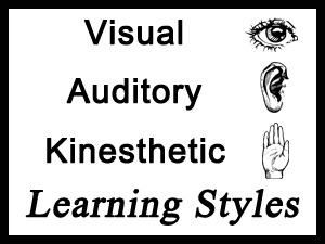 Visual, Auditory, and Kinesthetic Learning Styles