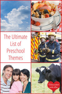 Collage of pictures - The Ultimate List of Preschool Themes