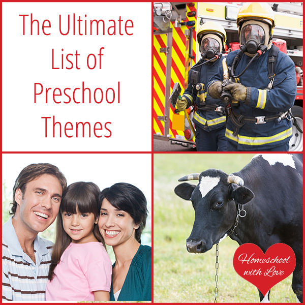 Collage of pictures - The Ultimate List of Preschool Themes