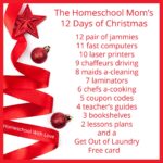 The Homeschool Mom’s 12 Days of Christmas