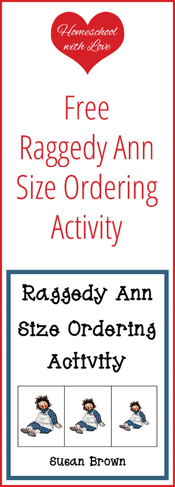 Free Raggedy Ann Size Ordering Activity
