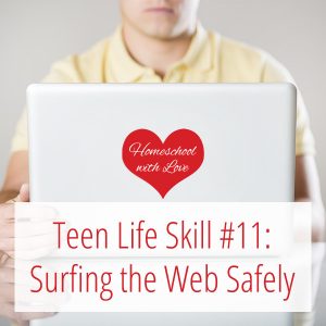 Teen on computer - Teen Life Skill #11: Surfing the Web Safely