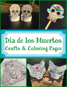 Dia de los Muertos Crafts and Coloring Pages 600h