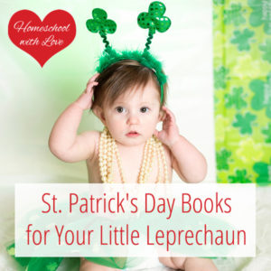 Toddler with shamrock headband - St Patricks Day Books for Your Little Leprechaun