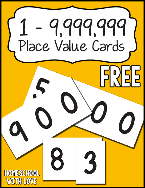 FREE Place Value Cards
