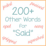 200+ Other Words for “Said”