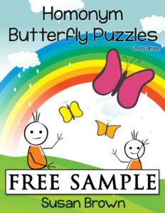 Homonym Butterfly  Puzzles cover 2 Free Sample 600h