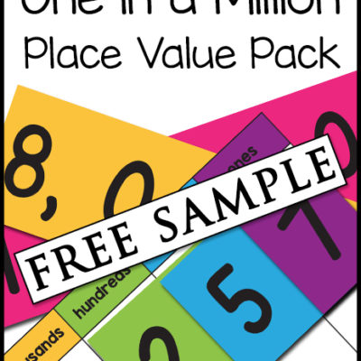 One in a Million Place Value Pack Free Sample