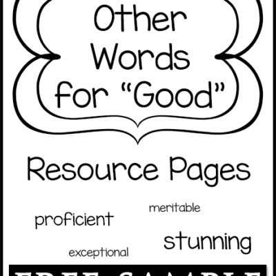 Other Words for “Good” Resource Pages Free Sample