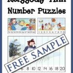 Raggedy Ann Number Puzzles Free Sample