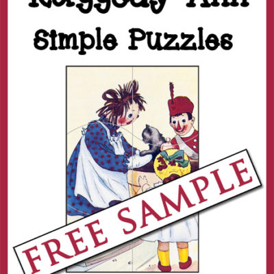 Raggedy Ann Simple Puzzles Free Sample