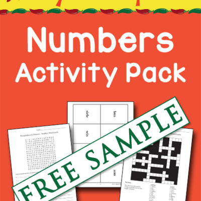 Say Sí to Spanish: Numbers Activity Pack Free Sample