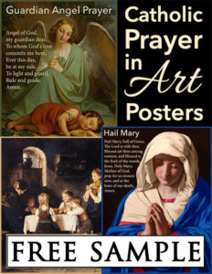 Catholic Prayer in Art Posters Free Sample 600h