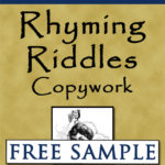 Rhyming Riddles Copywork Free Sample
