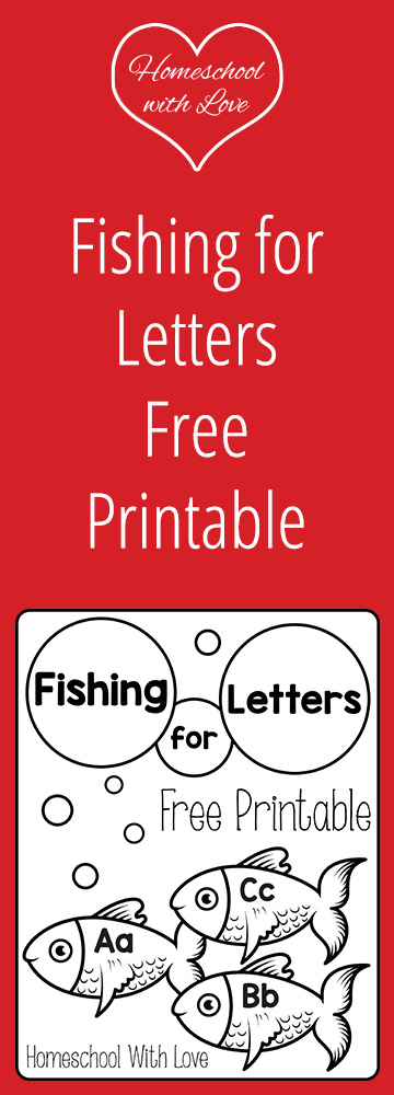 Fishing for Letters Free Printable