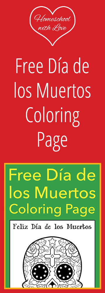 Free Día de los Muertos Coloring Page 