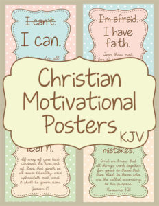 KJV Christian Motivational Posters cover 600h