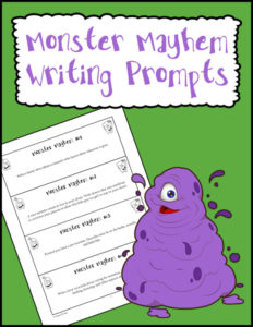 Monster Mayhem Writing Prompts 600h