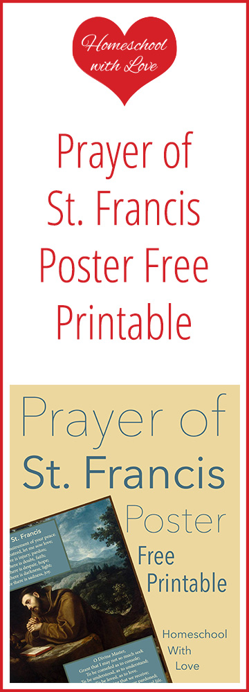 Prayer of St Francis Poster Free Printable