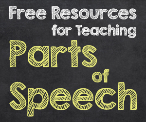 Free Resources for Teaching Parts of Speech
