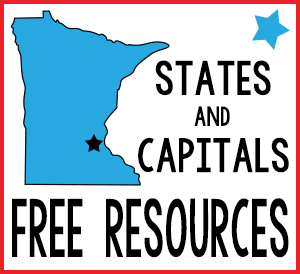 States and Capitals Free Resources