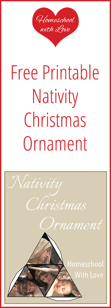 Free Printable Nativity Christmas Ornament