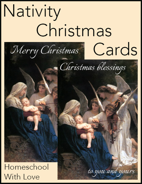 Free Printable Nativity Christmas Cards