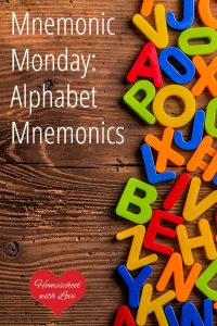 Letters on a desk - Alphabet Mnemonics