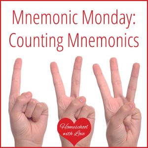 Hands holding up fingers - Counting Mnemonics