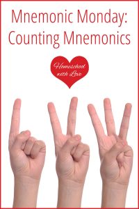 Hands holding up fingers - Counting Mnemonics