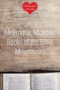 Bible on a table - Books of the Bible Mnemonics