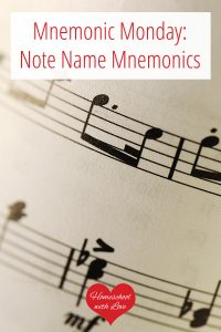 Sheet music - Note Name Mnemonics