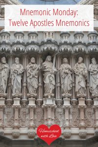 Statues of Jesus and the apostles - Twelve Apostles Mnemonics