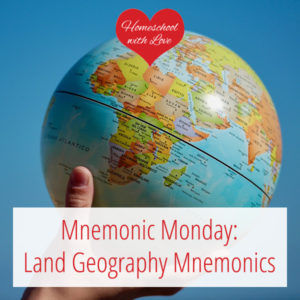 Hand holding globe - Land Geography Mnemonics