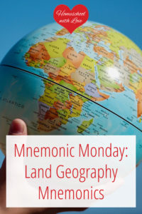 Hand holding globe - Land Geography Mnemonics