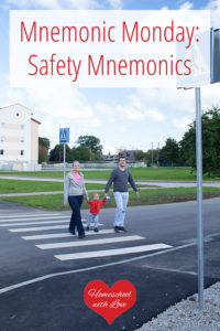 Family crossing the street - Safety Mnemonics