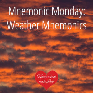 Red sky - Weather Mnemonics