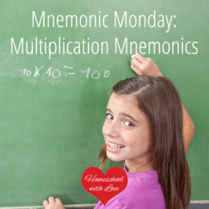 Child doing math on chalkboard - Multiplication Mnemonics