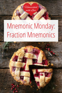 A sliced pie - Fraction Mnemonics
