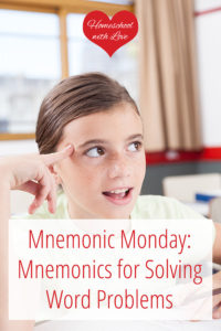 Girl thinking - Mnemonics for Solving Word Problems