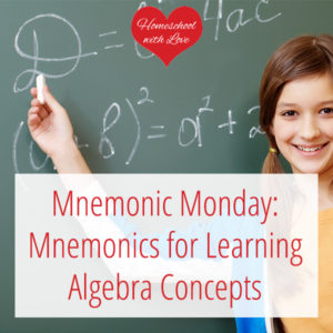 Girl doing math on chalkboard - Mnemonics for Learning Algebra Concepts
