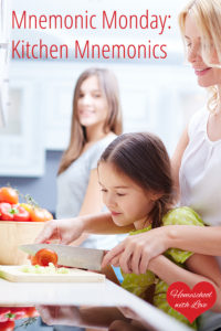 Mom and daughter cooking - Kitchen Mnemonics